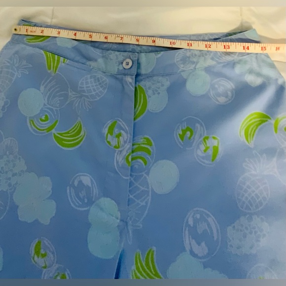 Lily Pulitzer Pineapple Print Blue Capri Pant - Picture 8 of 10